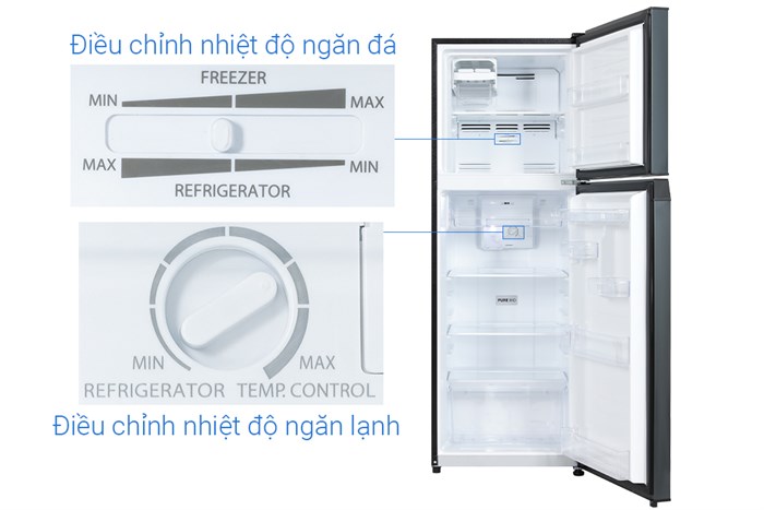 Tủ Lạnh Toshiba Inverter 233 Lít GR-RT303WE-PMV(52)